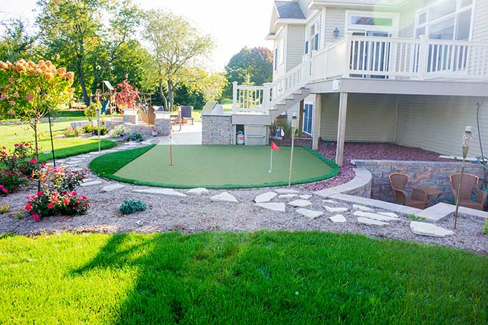 front yard play area